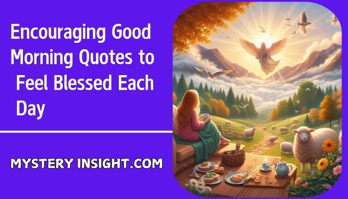 Encouraging Good Morning Quotes to Feel Blessed Each Day