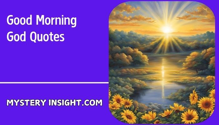 Good Morning God Quotes