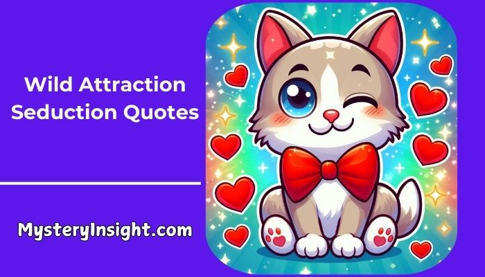 Wild Attraction Seduction Quotes